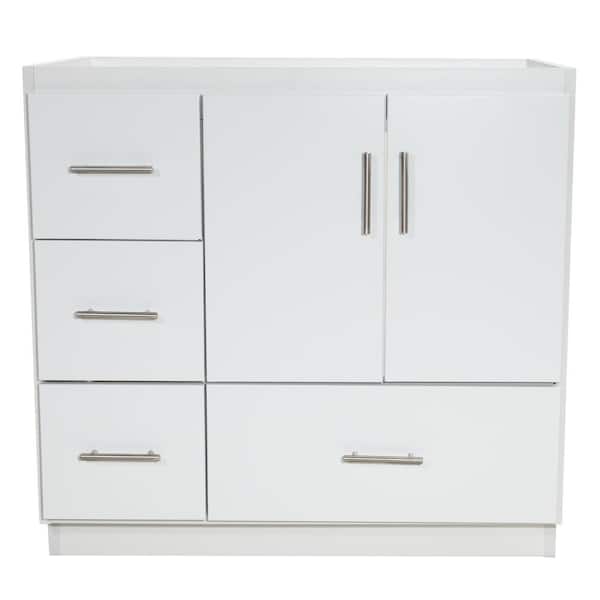 Simplicity by Strasser Slab 36 in. W x 21 in. D x 34.5 in. H Bath Vanity Cabinet without Top in Winterset