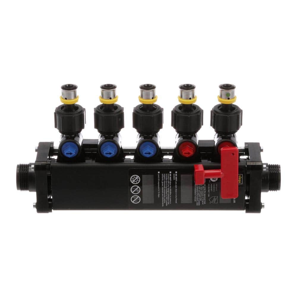 Manabloc 1/2 in. x 5 Port Press MiniBloc Polymer Zoning Manifold (2 Hot/3 Cold) price history on PriceWatchPro