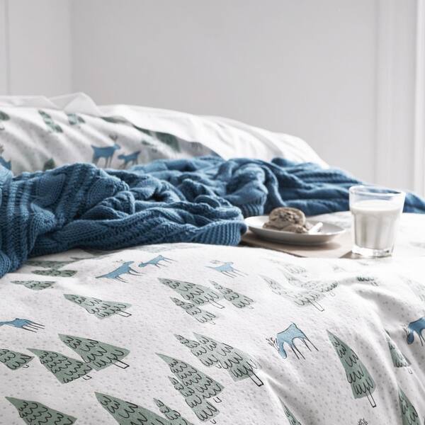 winter woods duvet