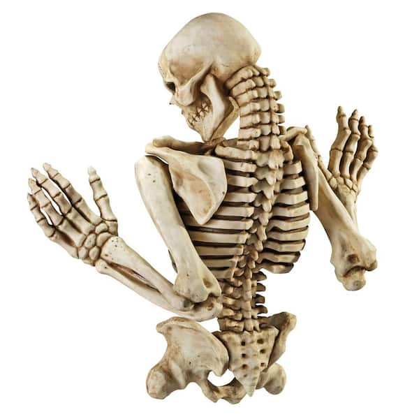 Design Toscano Ascending Evil Climbing Skeleton Novelty Wall Sculpture