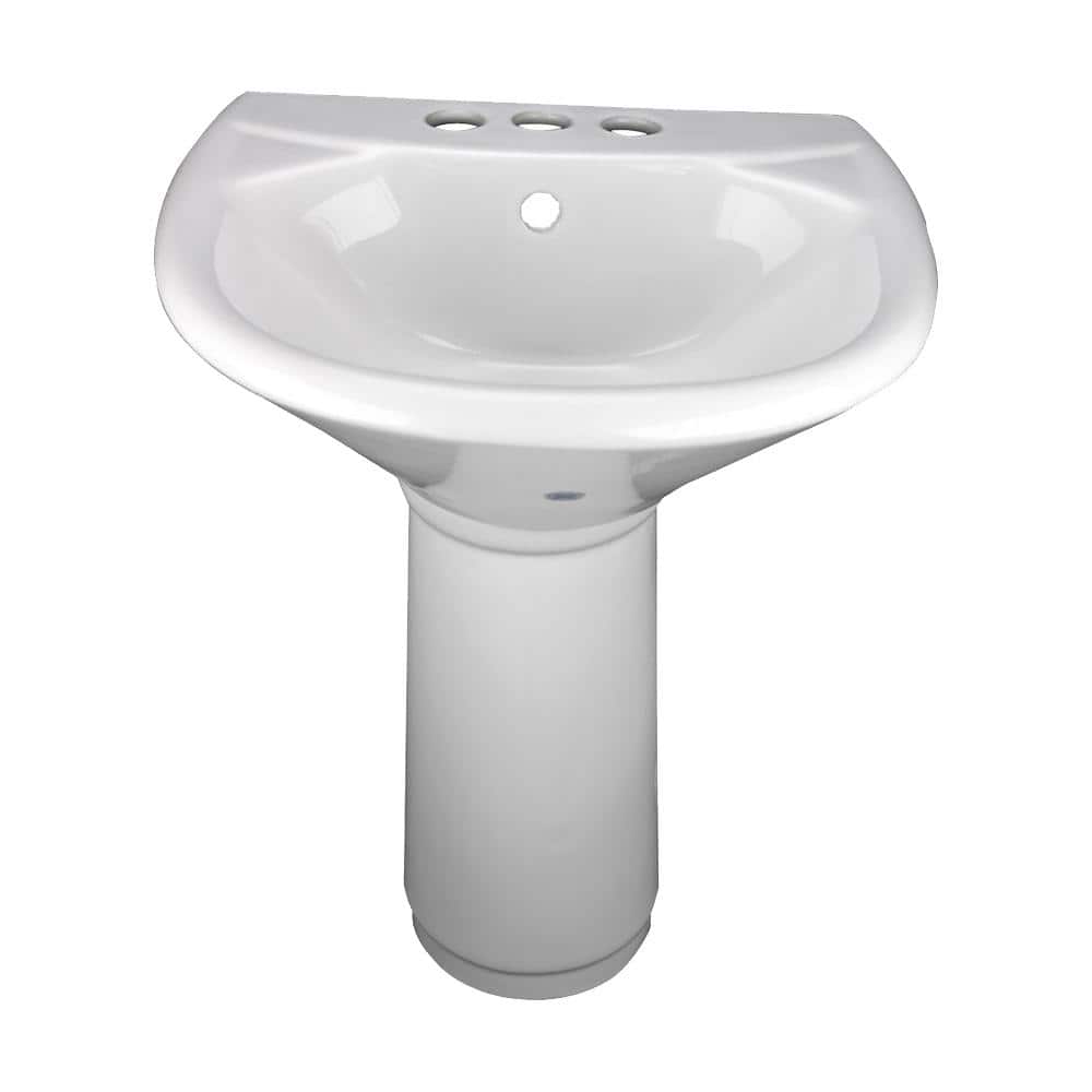 RENOVATORS SUPPLY MANUFACTURING Lil Tykes 203/4 in. Height Child Pedestal Combo Bathroom Sink