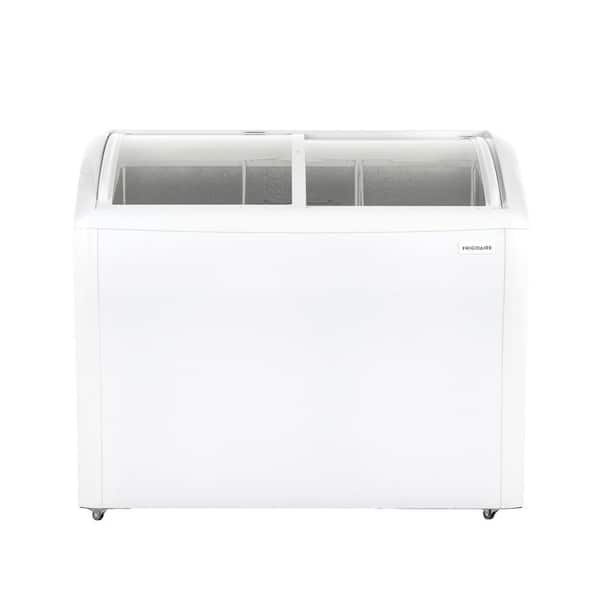 EFRF930 37.4 in Wide 9 cu.ft. Freezer, Manual Defrost Chest Freezer with Glass top in White Garage Ready