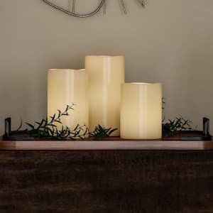 3-Piece LED Flameless Votive Candle Set with Remote