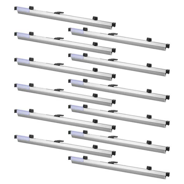 24 In. Blueprint Clamps, Set of 12, Aluminum Binding Strips for Document Storage, Ideal for Blueprints, Maps, Posters