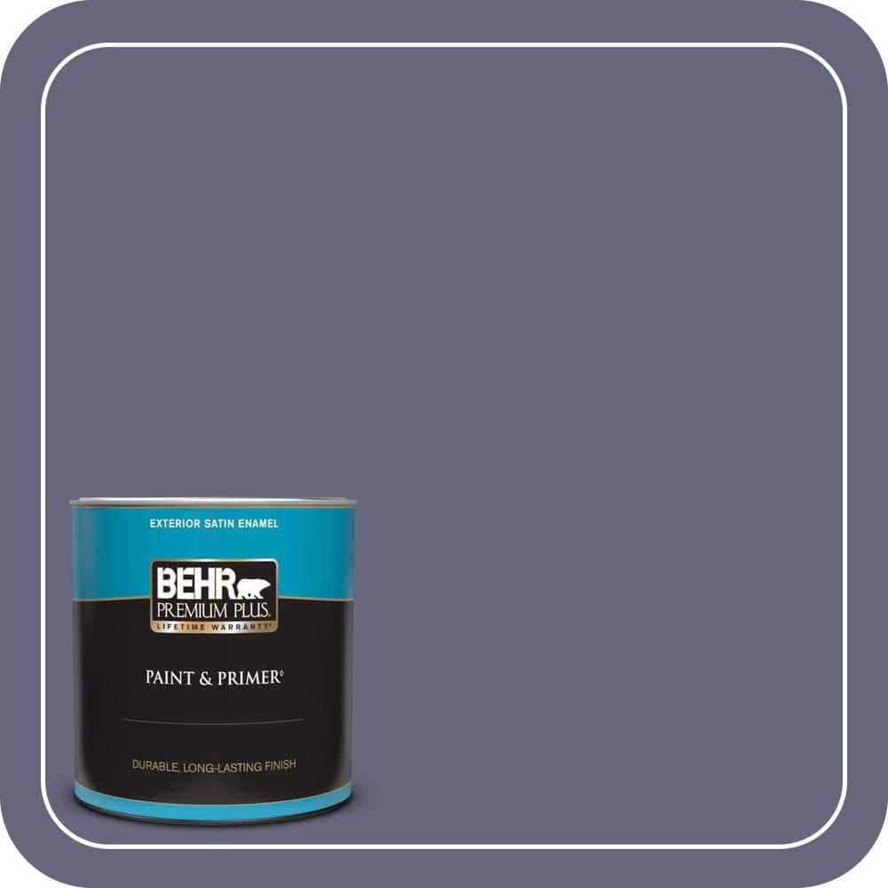 1 qt. #630F-6 Violet Evening Satin Enamel Exterior Paint & Primer price history on PriceWatchPro