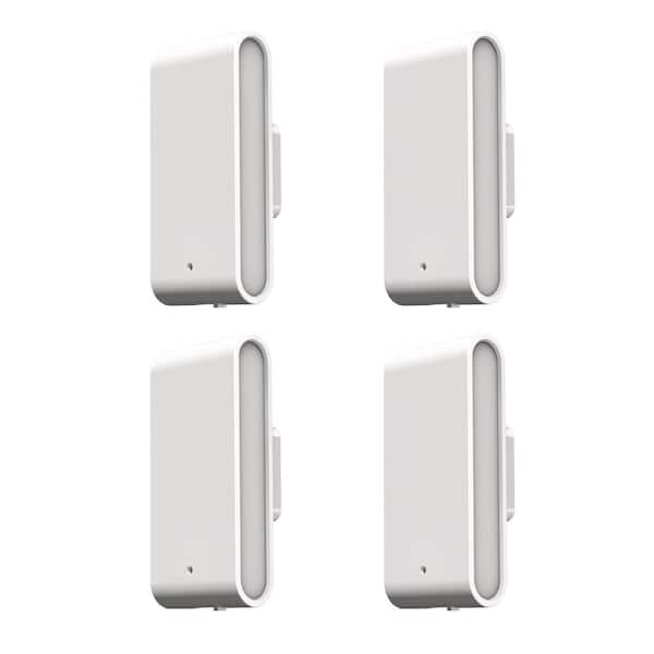 YANSUN 1-Light White Dimmable LED Night Light Plug in with Dusk-to-Dawn Sensor, Soft White 3000K for Bedroom, Hallway[4 Pack]