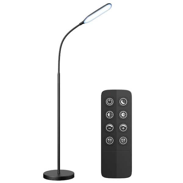 Dimmable Led Floor Lamp Remote Control Sensor Touch Switch Flexible Standing 