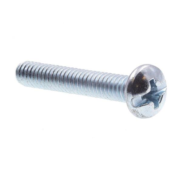 8-32 x 1/4" Phillips Pan Head Zinc Plated Steel Machine Screws 50 PK 