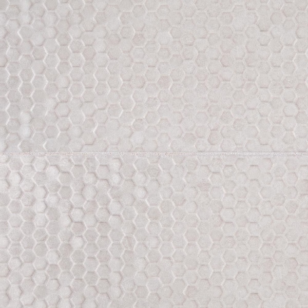 Jeffrey Court Retreat White 10 in. x 20 in. Glossy Textured