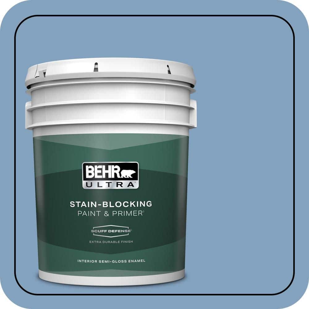 5 gal. #PPU14-07 Hawaiian Sky Extra Durable Semi-Gloss Enamel Interior Paint & Primer price history on PriceWatchPro