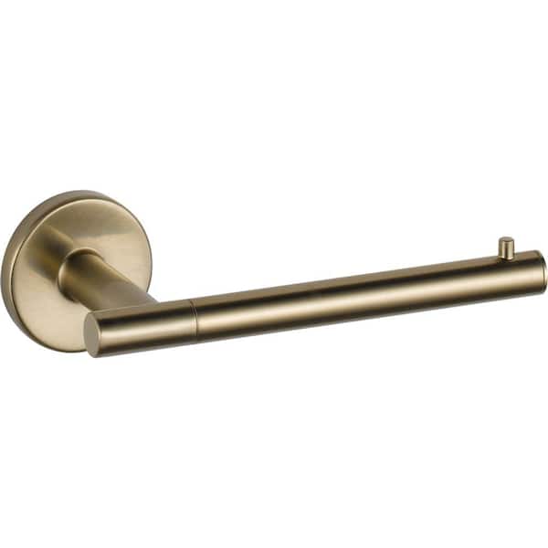 Delta Trinsic Champagne Bronze Surface Mount Single Post Toilet Paper Holder Delta Trinsic Champagne Bronze Surface Mount Single Post Toilet Paper Holder