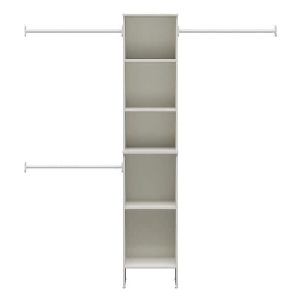 Westport 17 in. W x 83.25 in. H White Laminate Board Traditional Closet System Tower