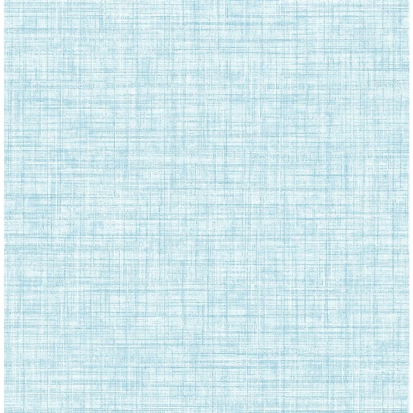 Chesapeake Mendocino Blue Linen Paper Strippable Roll (Covers 56.4 sq. ft.)