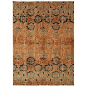 In Bloom by Patina Vie Saffron 5 ft. x 8 ft. Floral Area Rug
