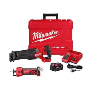 M18 FUEL 18V Lithium-Ion Brushless Cordless SAWZALL Reciprocating Saw Kit w/Cut-Out Rotary Tool