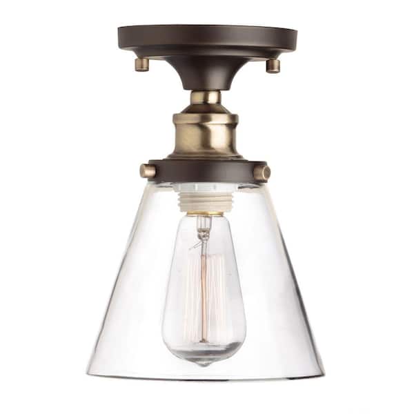 Globe Electric Jackson 1 Light Antique Brass And Brown Flush Mount 65380 The Home Depot - Globe Electric Jackson 1 Light Flush Mount Ceiling In Dark Bronze Globe Electric Jackson 1 Light Antique Brass And Brown Flush Mount 65380 The Home Depot - Globe Electric Jackson 1 Light Flush Mount Ceiling In Dark Bronze