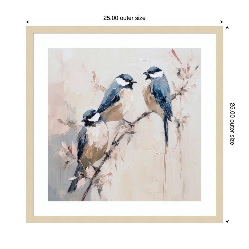 Quiet Coastal Collage II Abstract Botanical Framed Wall Art