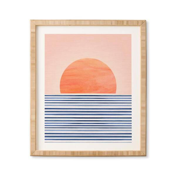 bamboo framed wall art