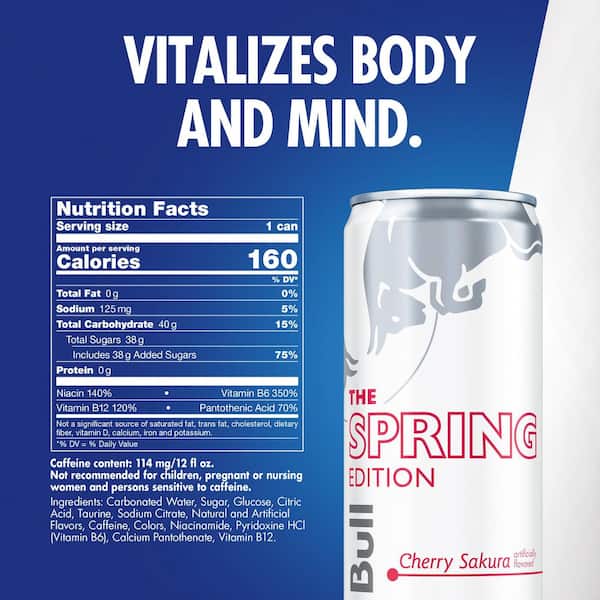 Red Bull RedBull Cherry Sakura 12 fl. oz. Single Can RB249867