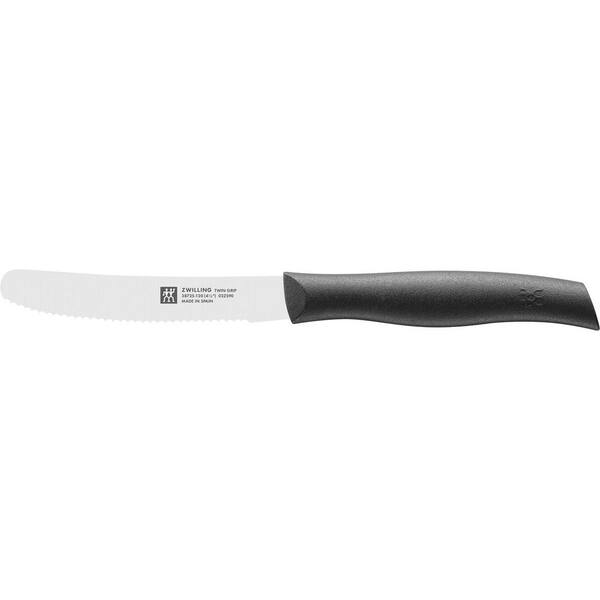 TWIN Grip 4.5-inch Serrated Utility Knife - Black