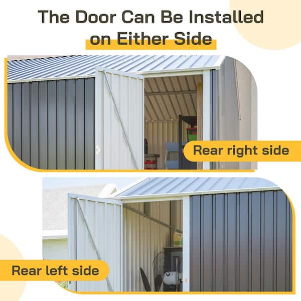 12 ft. W x 20 ft. D Metal Outdoor Storage Shed w/ Side Door,Window