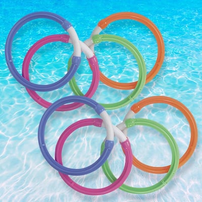 Jasonwell Pool Diving Toys Games - 31 Pcs Swimming Pool Toys For Kids Teens  With Diving Rings Dive Sticks Underwater Treasures Toypedo Bandits Fish To