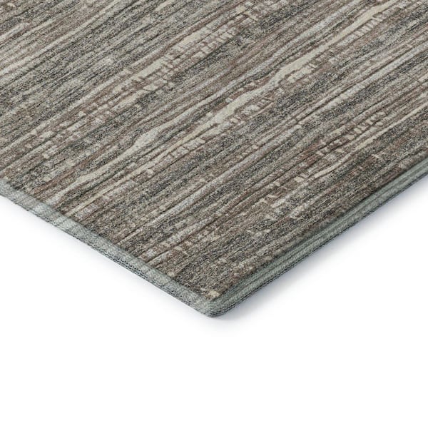 Mayfield Premium Machine Washable Abstract AMF1846 Beige 3 ft. x 4 ft. Area Rug