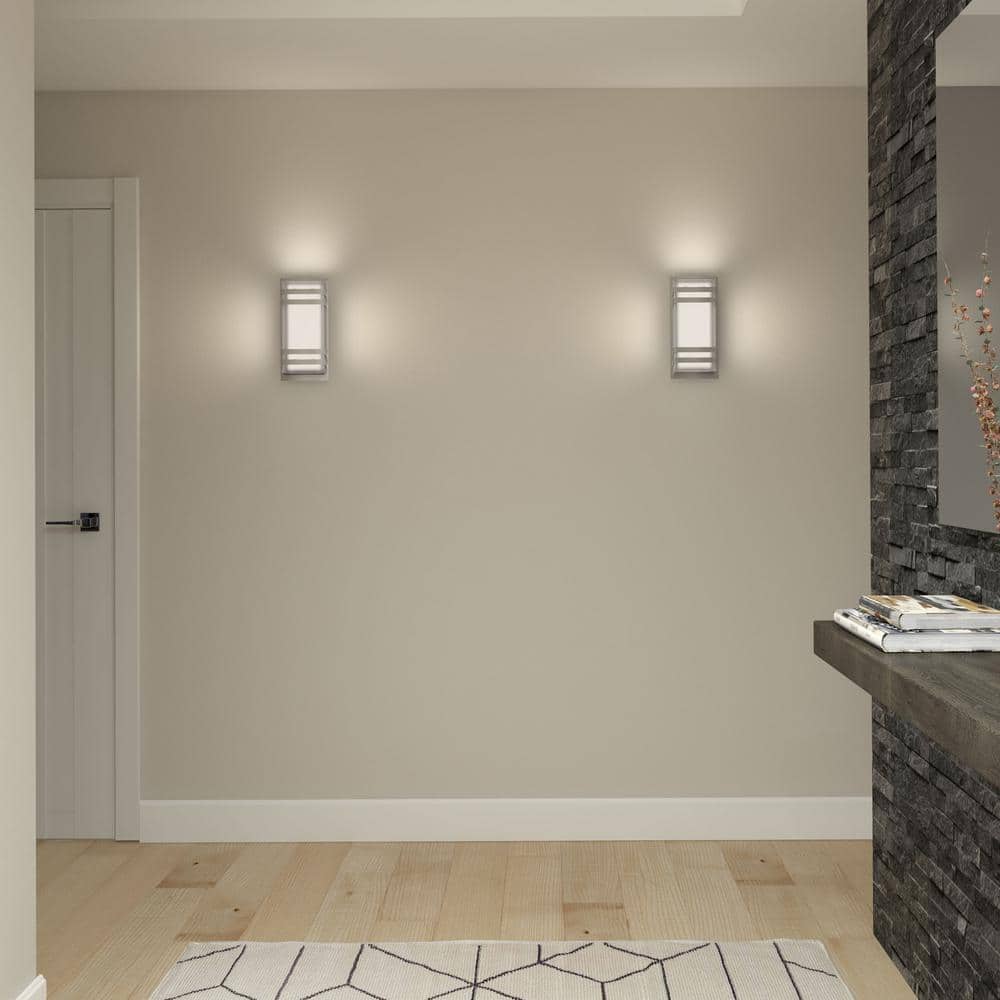 Glow Box 3 11.8 in. Stainless Steel Integrated LED Outdoor Wall Light price history on PriceWatchPro