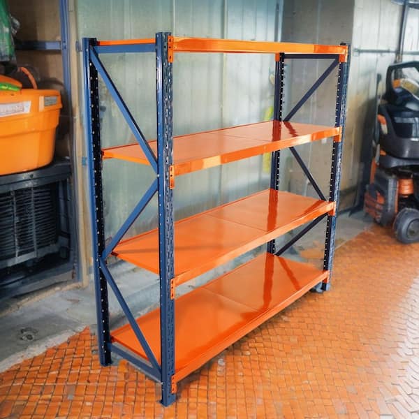 Garage Shelves Heavy Duty-4400 lbs. Garage Storage 4-Levels, Adjustable Metal Shelving Units and Storage in Blue
