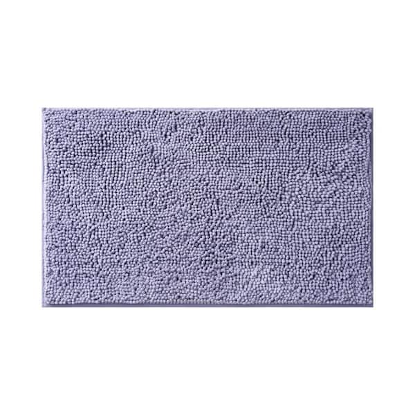 Resort Collection Plush Shag Chenille Lavender 21 in. x 34 in. Bath Rug