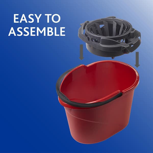 O-Cedar - Quick Wring Mop Bucket with Torsion Wringer - 2.5 Gal.