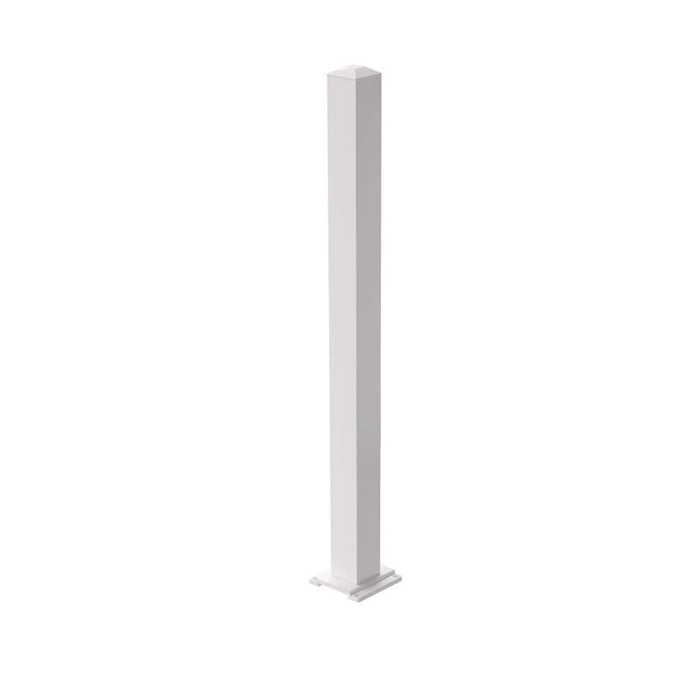 3 x 3 Post Aluminum Deck Railing in White for 42 in High System price history on PriceWatchPro