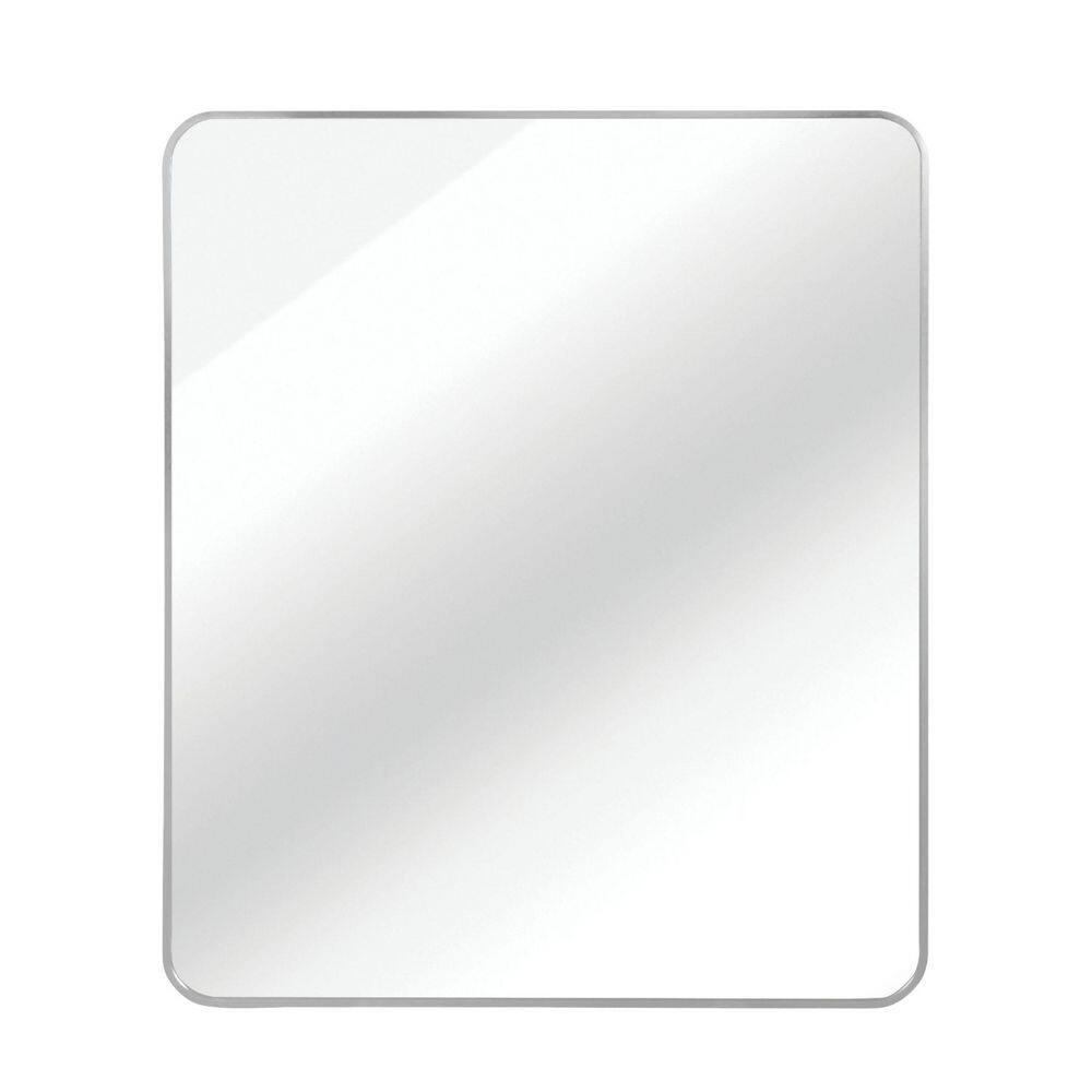 Horizon 30 in. W x 36 in. H Modern Rectangular Silver Aluminum Framed Wall Bathroom Vanity Mirror Decorative Functional price history on PriceWatchPro