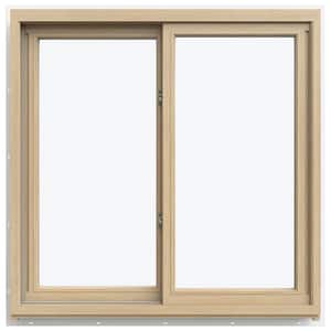 35.3125 in. x 35.5625 in. W-5500 Left-Hand Sliding Wood Clad Window