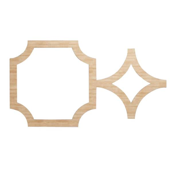 Ekena Millwork 27 7/8 in. x 15 3/8 in. x 1/4 in. Alder Medium Anderson Decorative Fretwork Wood Wall Panels (50-Pack)