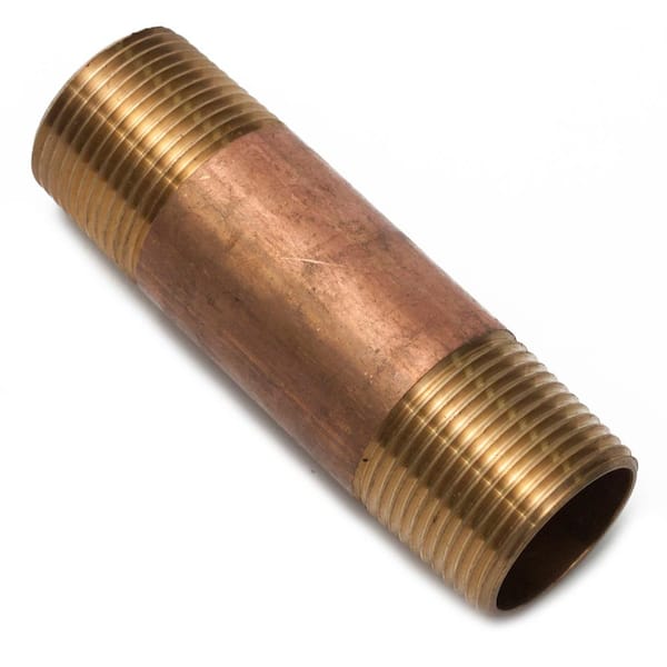 LTWFITTING 1 in. x 4 in. MIP Brass Nipple Fitting (2-Pack)