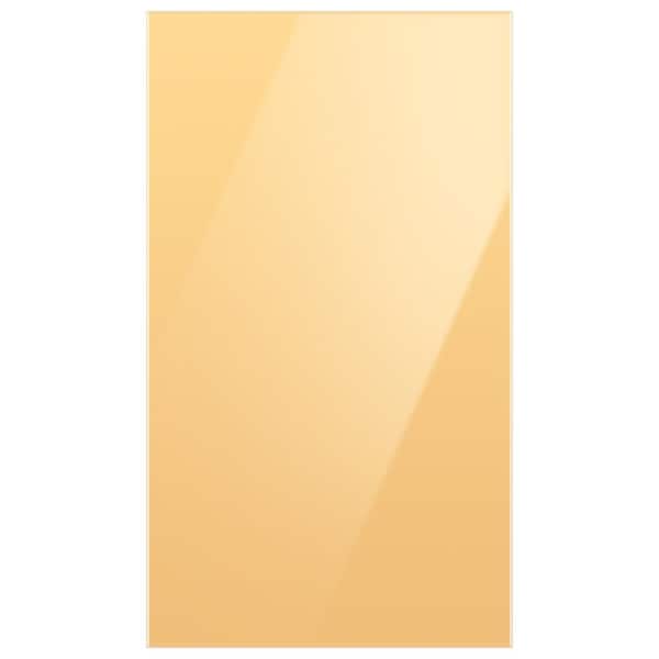Samsung Bespoke Bottom Panel in Sunrise Yellow Glass for 4-Door Flex French Door Refrigerator