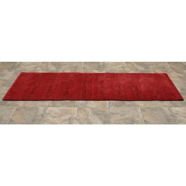 Garland Rug Essence Bath Rug, 24-Inch by 40-Inch, Chili Red