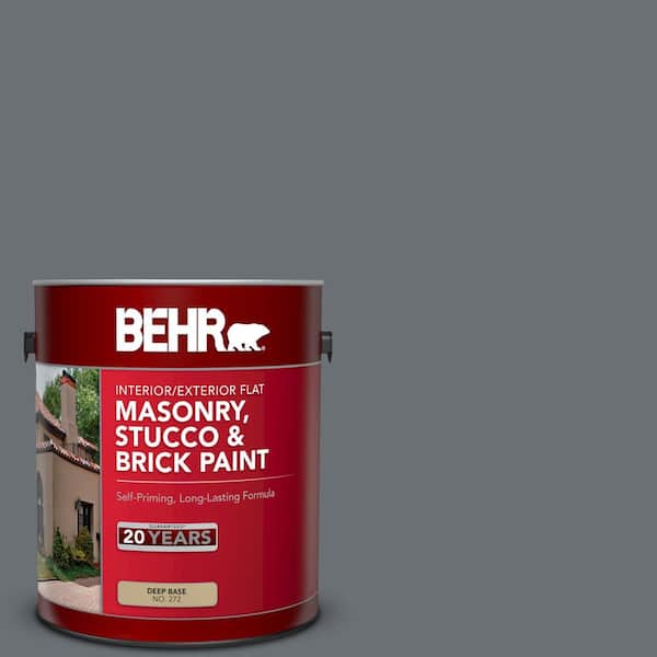 BEHR 1 gal. #PPU18-3 Antique Tin Flat Interior/Exterior Masonry, Stucco and Brick Paint