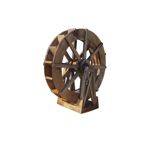 SamsGazebos 30 in. dia. Water Wheel with Stand