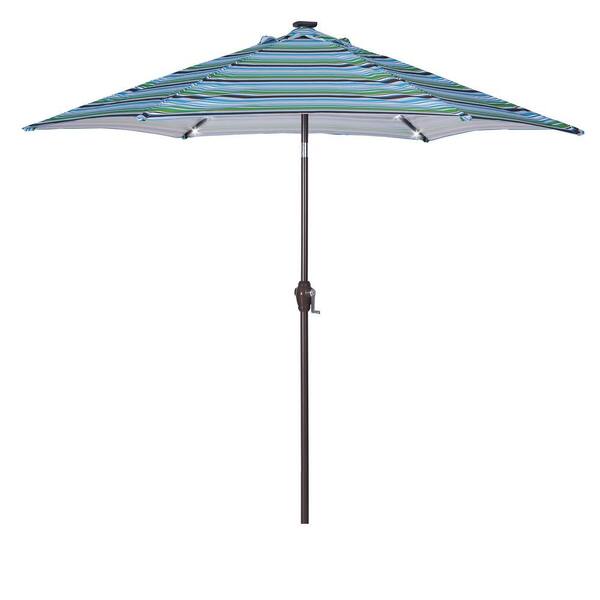 Willit 8.5 ft. Steel Sturdy Construction Outdoor Market Patio Umbrella in Blue