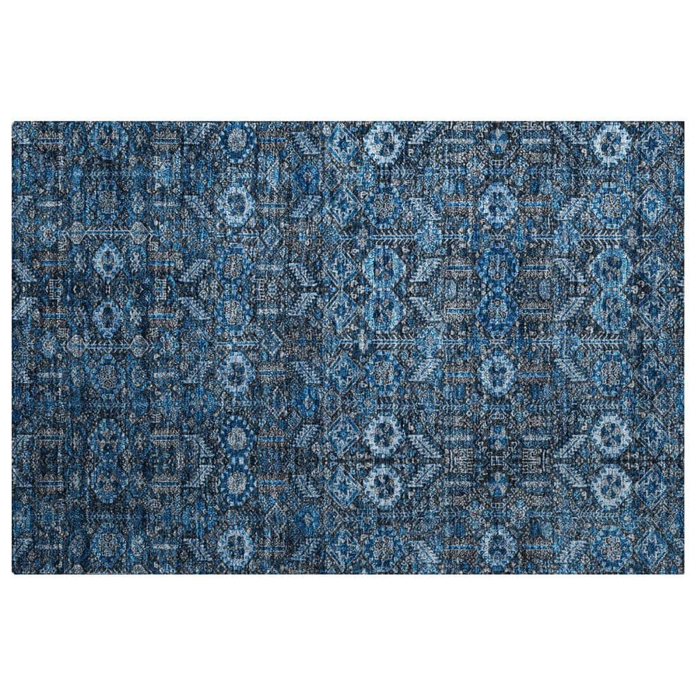 Addison Rugs Dream Shag Premium Machine Washable Abstract ADS574 Blue 3 ...
