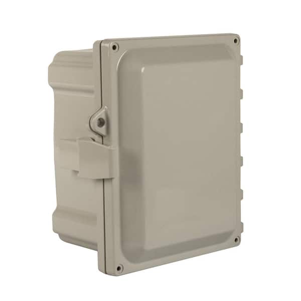 WIEGMANN 8 in. x 14 in. x 16 in. NEMA 4X Polycarbonate Hinged Cover with Quick Release Latch Wall-Mount Enclosurure