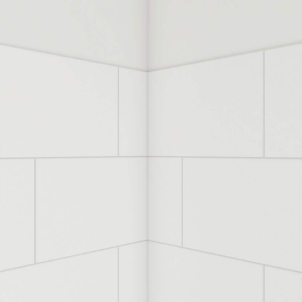 Dreamstone White Solid Surface Shower Stall with Base