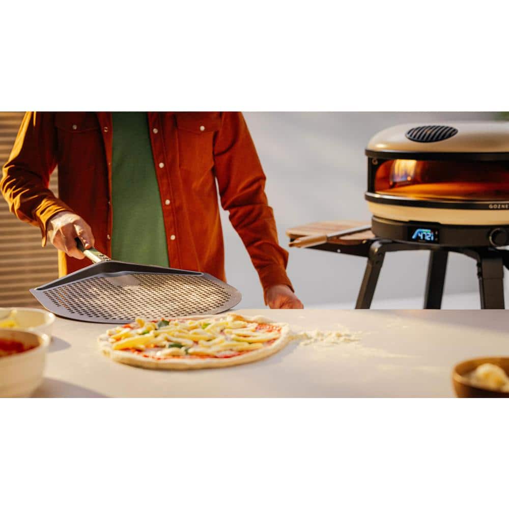 Gozney Large Silver Aluminum Pizza Peel for 14" Pizzas