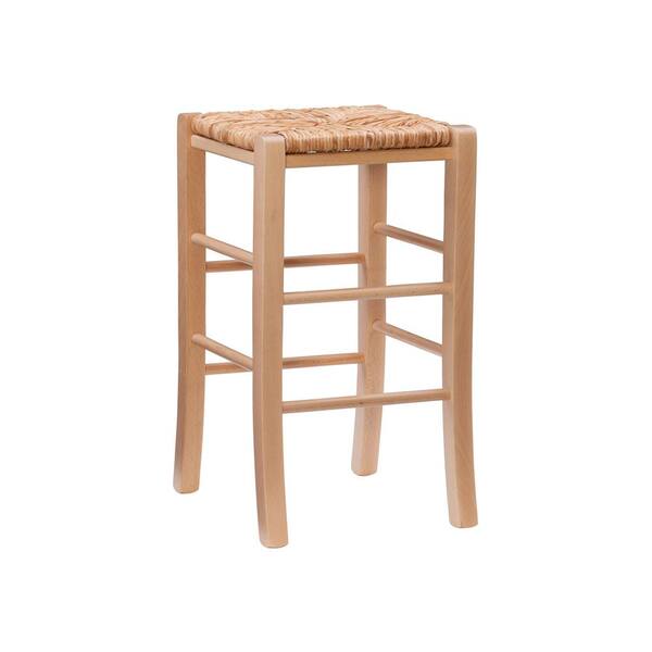 Rush Seat Backless Counter Stool Set, Backless Rush Seat Counter Stools