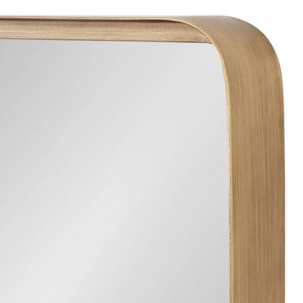 Armenta 30" x 20" Gold Rectangular Wall Mirror