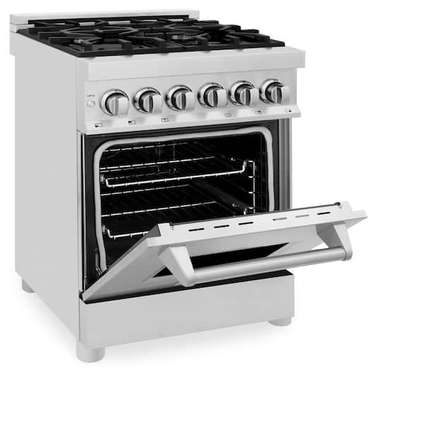 RA24 Red Matte ft Dual Fuel Range with Gas Stove and Electric Oven with Color Options ZLINE 24 2.8 cu 