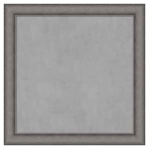 Burnished Concrete 28 in. x 28 in. Framed Magnetic Board