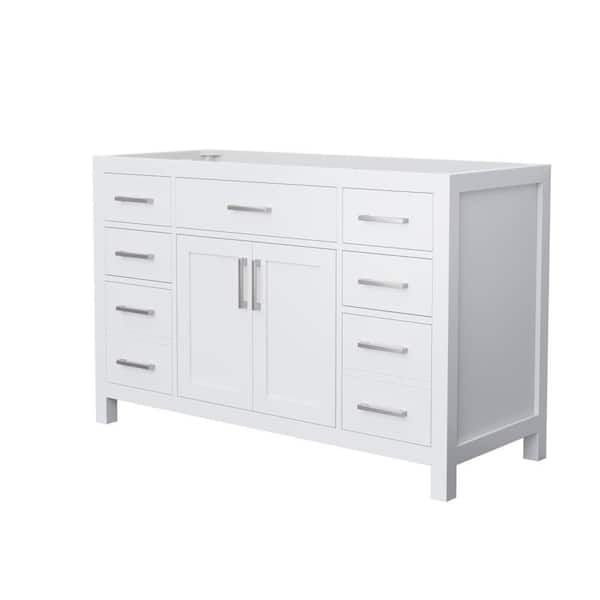 Beckett 53 in. Bath Vanity Cabinet without Top in White